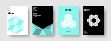 Soyut Rapor Düzeni. İzole edilmiş İş Sunumu Tasarımı. Yaratıcı Arkaplan Şablonu. El ilanı. Poster. Broşür. Kitap kapağı. Pankart. El ilanı. Haber bülteni. Dergi. Reklamcılık. Broşür