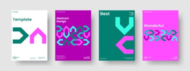 Yaratıcı İş Sunumu Modeli. Geometrik Bayrak Tasarımı. Soyut Rapor Şablonu. El ilanı. Poster. Broşür. Geçmişi. Kitap kapağı. Günlük. Reklamcılık. Broşür. Not defteri. Katalog