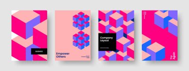 Geometrik İş Sunumu Tasarımı. Soyut Arkaplan Düzeni. İzole Broşür Şablonu. El ilanı. Poster. Pankart. Kitap kapağı. Rapor verin. Portföy. Not defteri. Günlük. Marka Kimliği. Reklamcılık
