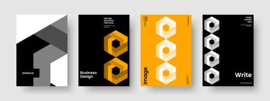 Soyut İş Sunum Şablonu. Yaratıcı Rapor Tasarımı. Modern Arkaplan Düzeni. Broşür. Pankart. El ilanı. Poster. Kitap kapağı. Marka Kimliği. Haber bülteni. Katalog. Broşür. Broşür