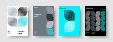 Geometrik Broşür Düzeni. Soyut Poster Tasarımı. İzole edilmiş Banner Şablonu. Kitap kapağı. Geçmişi. El ilanı. İş sunumu. Rapor verin. Not defteri. Haber bülteni. Marka Kimliği. Broşür. Katalog