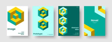 Yaratıcı Rapor Şablonu. Soyut İş Sunumu Tasarımı. Geometrik Flyer düzeni. Geçmişi. Pankart. Poster. Kitap kapağı. Broşür. Dergi. Broşür. Reklamcılık. Günlük. Katalog. Not Defteri