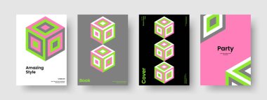 Yaratıcı Kitap Kapağı Tasarımı. Soyut Flyer Şablonu. Geometrik İş Sunum Düzeni. Poster. Broşür. Pankart. Geçmişi. Rapor verin. Not defteri. El ilanı. Broşür. Portföy. Haber bülteni