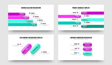 Finansal Planlama Dört Beş İki Üç Seçenek Diyagram Çerçeve Tasarım Vektörü İllüstrasyon Seti. Servis Önerisi 4523 Element Bilgi Slayt Gösterisi Düzeni Paketi.