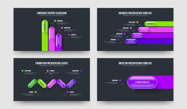 Danışmanlık Planlama 3-4-5-1 Element Bilgi Kaydırağı Tasarım Vektörü Çizim Paketi. Yaratıcı Görselleştirme 3451 Seçenek Çerçeve Düzeni Koleksiyonu.
