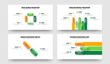 Hizmet Profili 4523 Adım Tanıtım Şablonu Ayarlandı. Atılgan Fırlatma Dört Beş İki Üç Seçenek Slayt Gösterisi Slayt Gösterisi Vektör Çizim Paketi.