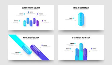 Ürün Teklifi 5123 Seçenek Diyagramı Çerçeve Düzeni Paketi. Pazarlama Analizi Beş Bir İki Üç Adım Bilgilendirme Sunum Şablonu Vektör İllüstrasyon Koleksiyonu.
