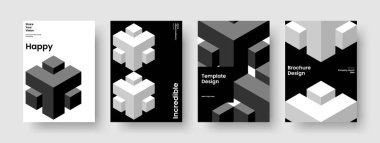 Yaratıcı Rapor Şablonu. Geometrik İş Sunumu Tasarımı. İzole Broşür Planı. Kitap kapağı. Poster. Pankart. El ilanı. Geçmişi. Portföy. Katalog. Broşür. Reklamcılık. Not Defteri