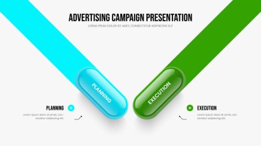 Piyasa Fırlatma Çerçeve Tasarım Vektörü İllüstrasyonu. Servis Raporu 2 Element Diyagramı Kaydırma Düzeni. Görsel Giriş İki Seçenek Bilgisel Sunum Şablonu.