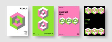 Modern Broşür Şablonu. Geometrik Poster Tasarımı. İzole edilmiş arka plan düzeni. Pankart. Rapor verin. İş sunumu. El ilanı. Kitap kapağı. El ilanı. Dergi. Günlük. Portföy. Haber bülteni. Katalog