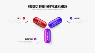 Atılgan Çerçeve Tasarım Vektörü İllüstrasyonu. Danışmanlık 3 Seçenek Tanıtım Şablonu. Modern Hava Tahmini Üç Element Diyagramı Kaydırma Düzeni.