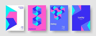 Yaratıcı Kitap Kapağı Şablonu. Geometrik Flyer düzeni. Soyut Rapor Tasarımı. Pankart. Geçmişi. İş sunumu. Poster. Broşür. Broşür. Reklamcılık. El ilanı. Marka Kimliği. Broşür