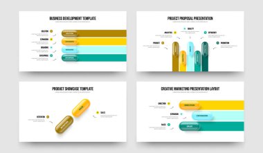 Dijital Analiz Dört Beş İki Üç Seçenek Bilgi Çerçeve Tasarım Vektörü İllüstrasyon Seti. Yaratıcı Profil 4523 Element Diyagramı Kaydırma Şablonu Koleksiyonu.