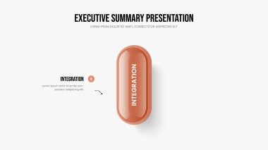 Görselleştirme 1 Element Diyagramı Tanıtım Düzeni Reklamı. İş Genel Görünümü Slayt Gösterisi Şablon Resimleri. Modern Planlama Bir Seçenek Bilgisel Çerçeve Tasarımı.