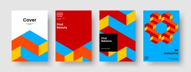 Yaratıcı Rapor Tasarımı. Soyut Broşür Şablonu. Geometrik İş Sunum Düzeni. Pankart. Kitap kapağı. Geçmişi. Poster. El ilanı. Not defteri. Dergi. Portföy. Broşür. Broşür. El ilanı