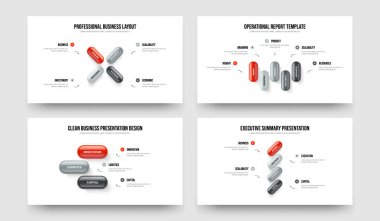 Görsel Gelişim 4-5-3-4 Seçenek Bilgi Kaydırağı Tasarım Vektörü İllüstrasyon Paketi. Danışmanlık Gözden Geçirmesi 4534 Element Diyagramı Sunum Düzeni Ayarları.