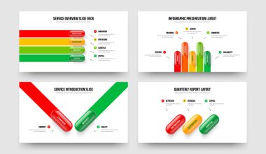 Fırlatma 4-5-2-3 Seçenek Şablon Vektör Resimleri Koleksiyonu. Satışlar Giriş 4523 Adım Bilgi Kaydırma Tasarımı Ayarları.