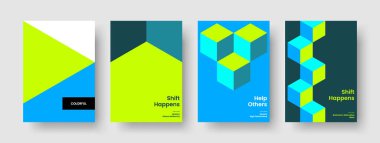 Geometrik Flyer Tasarımı. Yaratıcı Rapor Şablonu. Soyut Broşür Düzeni. Kitap kapağı. Poster. Pankart. Geçmişi. İş sunumu. Portföy. El ilanı. Marka Kimliği. Broşür. Dergi