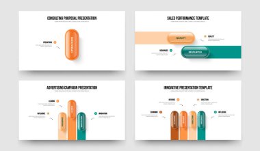 Finansal Genel Bakış 1234 Adım Diyagram Çerçeve Düzenleme Koleksiyonu. Danışmanlık Teklifi 1-2-3-4 Element Bilgi Sunumu Şablonu Vektör Resmetme Ayarları.