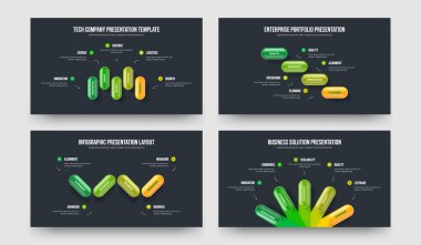 İş Insight 5445 Adım Infographic Slayt Şablonu Koleksiyonu. Reklam Raporu Beş Dört Beş Seçenek Diyagramı Sunum Tasarım Vektörü İllüstrasyonu.