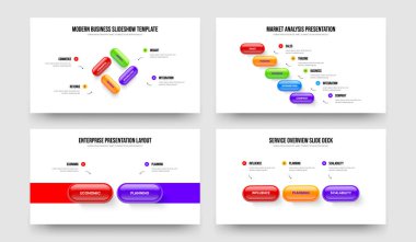 Yatırımcı Görselleştirme 4523 Seçenek Bilgisel Çerçeve Düzeni Ayarları. Servis Tahmini 4-5-2-3 Element Diyagramı Slayt Tasarım Vektörü Resimleme Koleksiyonu.