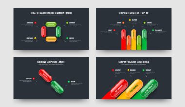 Piyasa Büyümesi 4523 Adım Diyagramı Sunum Tasarımı Koleksiyonu. Modern Giriş Dört Beş İki Üç Seçenek Slayt Gösterisi Şablon Çizimi.