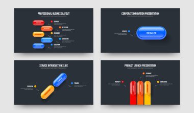 Dijital Performans Beş Bir İki Üç Seçenek Diyagram Kaydırma Düzeni Vektör Resimleri Koleksiyonu. Pazarlama Geliştirme 5123 Adım Bilgi Çerçeve Tasarımı Ayarları.