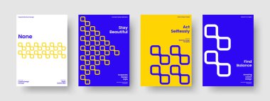 Yaratıcı Poster Düzeni. Geometrik İş Sunumu Tasarımı. İzole Rapor Şablonu. Geçmişi. Broşür. El ilanı. Pankart. Kitap kapağı. Not defteri. Broşür. Katalog. Dergi. Marka Kimliği