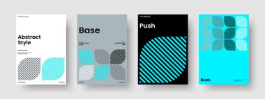 Modern Broşür Şablonu. Geometrik Rapor Düzeni. İzole Poster Tasarımı. El ilanı. İş sunumu. Kitap kapağı. Pankart. Geçmişi. Katalog. Günlük. Broşür. Broşür. Portföy. Haber bülteni