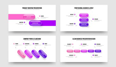 Görselleştirme İki Üç Dört Beş Adım Tanıtım Şablonu Vektör İllüzyon Koleksiyonu. Piyasa Tanıtımı 2345 Element Diyagramı Slayt Gösterisi Tasarım Paketi.