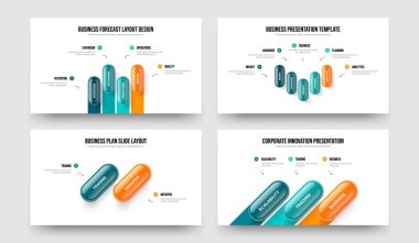 Finansal Fırlatma Dört Beş İki Üç Element Diyagram Çerçeve Tasarım Vektör İllüstrasyon Koleksiyonu. İş Çözümü 4523 Adım Bilgisel Sunum Düzeni Paketi.