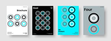 Yaratıcı İş Sunumu Tasarımı. Geometrik Flyer Şablonu. İzole Broşür Planı. Poster. Kitap kapağı. Rapor verin. Geçmişi. Pankart. Marka Kimliği. El ilanı. Broşür. Haber bülteni. Katalog