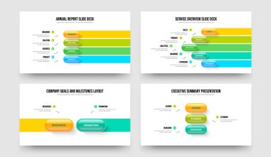 Reklam İcat 4523 Seçenek Diyagramı Slayt Şablonu Ayarları. Danışmanlık Raporu Dört Beş İki Üç Adım Bilgi Çerçevesi Vektör İllüstrasyon Paketi.