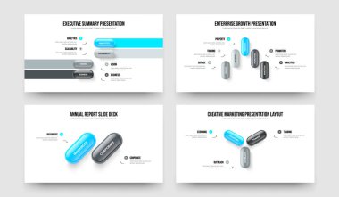 Dijital İnceleme Dört Beş İki Üç Seçenek Diyagram Çerçeve Düzenleme Vektör Çizim Paketi. Şirket Büyümesi 4523 Adım Bilgisel Sunum Şablonu Koleksiyonu.