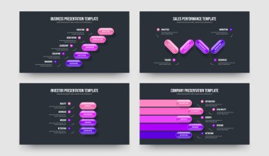 Kampanya danışmanı 5445 Adım Diyagram Kaydırma Şablonu Paketi. Yaratıcı İnceleme Beş Dört Beş Seçenek Bilgiler Sunum Düzeni Vektör İllüstrasyon Koleksiyonu.