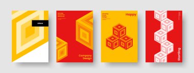 Yaratıcı Broşür Düzeni. Soyut İş Sunumu Tasarımı. Geometrik Sancak Şablonu. El ilanı. Poster. Rapor verin. Kitap kapağı. Geçmişi. Reklamcılık. Broşür. Dergi. Katalog. Portföy