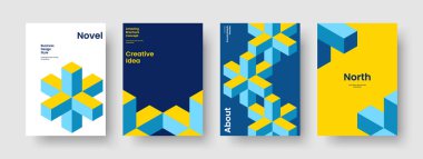 Yaratıcı Poster Düzeni. Geometrik Rapor Tasarımı. İzole Broşür Şablonu. Kitap kapağı. Geçmişi. El ilanı. İş sunumu. Pankart. Broşür. Haber bülteni. Katalog. Broşür. Marka Kimliği