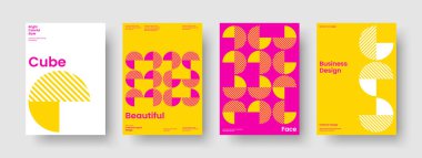 Yaratıcı Broşür Tasarımı. Geometrik Sancak Şablonu. Modern İş Sunumu Mizanpajı. Rapor verin. Kitap kapağı. Poster. Geçmişi. El ilanı. Haber bülteni. Broşür. Reklamcılık. El ilanı. Dergi
