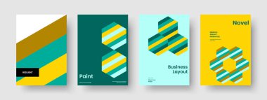 Yaratıcı Broşür Düzeni. Soyut Poster Tasarımı. Geometrik Rapor Şablonu. Kitap kapağı. Pankart. El ilanı. İş sunumu. Geçmişi. Günlük. Broşür. Dergi. Haber bülteni. Portföy