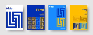 Geometrik Broşür Şablonu. Yaratıcı Sancak Düzeni. Modern Arkaplan Tasarımı. Rapor verin. İş sunumu. Kitap kapağı. Poster. El ilanı. Dergi. Günlük. Katalog. Broşür. Broşür. Haber bülteni