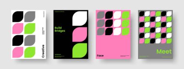 Yaratıcı Poster Şablonu. Modern Broşür Tasarımı. İzole edilmiş arka plan düzeni. Kitap kapağı. İş sunumu. El ilanı. Rapor verin. Pankart. Haber bülteni. Dergi. El ilanı. Broşür. Not defteri. Günlük