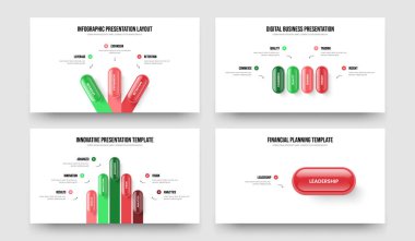Pazarlama icadı 3401 Seçenek Diyagramı Sunum Tasarımı Vektör İllüstrasyon Paketi. Şirket Fırlatma 345 Element Bilgisel Slayt Gösterisi Yerleşimi Ayarları.