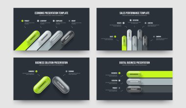Satış Geliştirme 4-5-2-3 Element Bilgi Slaytı Slayt Gösterisi Vektör Çizim Paketi. İş Brifingi 4523 Seçenek Diyagramı Sunum Şablonu Koleksiyonu.