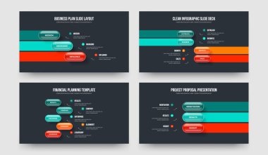 Dijital Geliştirme Üç Dört Beş Üç Seçenek Bilgilendirme Sunumu Tasarım Vektörü İllüstrasyon Seti. Profesyonel İnceleme 3453 Element Diyagramı Çerçeve Düzeni Koleksiyonu.