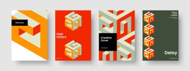 Yaratıcı Broşür Şablonu. İzole Flyer Tasarımı. Soyut Arkaplan Düzeni. Rapor verin. İş sunumu. Poster. Pankart. Kitap kapağı. Dergi. Günlük. Not defteri. Broşür. Marka Kimliği