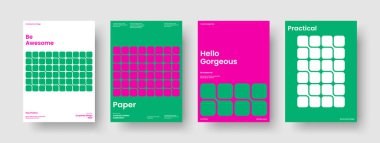 Geometrik Rapor Şablonu. Yaratıcı Broşür Düzeni. İzole Flyer Tasarımı. Pankart. Poster. İş sunumu. Geçmişi. Kitap kapağı. Broşür. El ilanı. Not defteri. Haber bülteni. Katalog