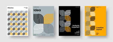 Soyut Rapor Düzeni. Geometrik Flyer Şablonu. İzole edilmiş Bayrak Tasarımı. Geçmişi. Poster. Kitap kapağı. İş sunumu. Broşür. El ilanı. Broşür. Katalog. Haber bülteni. Dergi. Not Defteri