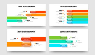 Görsel Analiz 4-5-2-3 Element Infographic Frame Vektör Çizim Paketi. İş Gösterisi 4523 Seçenek Diyagramı Slayt Gösterisi Tasarım Koleksiyonu.
