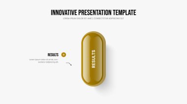 Pazarlama Görselleştirme Bir Adım Diyagram Tasarımı. Yatırımcı Portföyü Kaydırak Düzeni Vektör İllüstrasyonu. Profesyonel Rapor 1 Seçenek Bilgilendirme Sunum Şablonu.