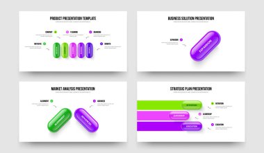 Şirket Görselleştirme 5123 Element Bilgi Slayt Gösterisi Düzeni Paketi. Reklam İncelemesi Beş Bir İki Üç Seçenek Diyagramı Şablon Vektör Resimleri Ayarları.